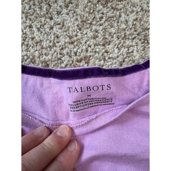 TALBOTS Chalet Stripe tee, size medium, 100% Cotton Jersey Knit - Picture 5 of 7